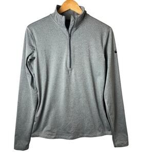 Nike Dri-Fit 1/4 Zip Pullover Jacket Women’s Large Gray Lightweight Performance